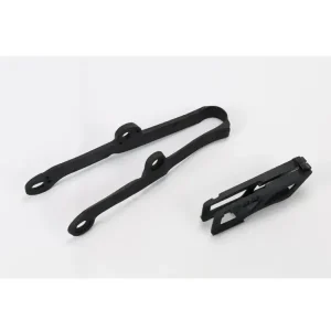 Komplet ślizg+prowadnica łańcucha UFO do Kawasaki KXF 250 (09-16), KXF 450 (09-15) czarny Sprawdź teraz