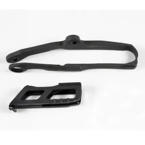 Taniej Komplet ślizg+prowadnica łańcucha UFO do Kawasaki KXF 250 (17-20), KXF 450 (16-18) czarny