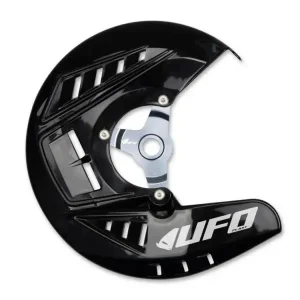 Zamów teraz Osłona tarczy hamulcowej przedniej UFO do KTM SX 125/150/250, EXC 125/200/250/300, SX-F/EXC-F 250/350/450 (15-) czarna