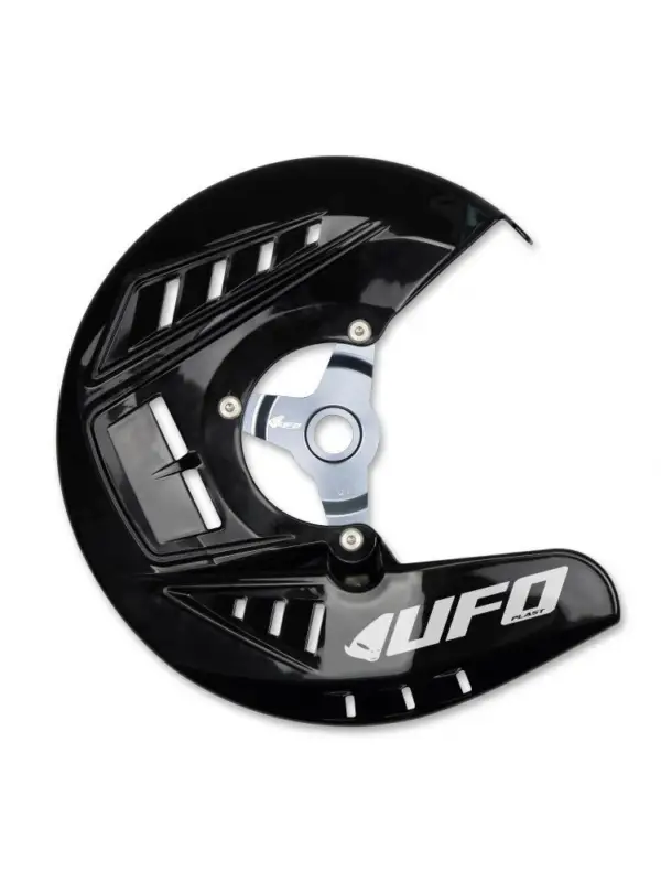 Zamów teraz Osłona tarczy hamulcowej przedniej UFO do KTM SX 125/150/250, EXC 125/200/250/300, SX-F/EXC-F 250/350/450 (15-) czarna