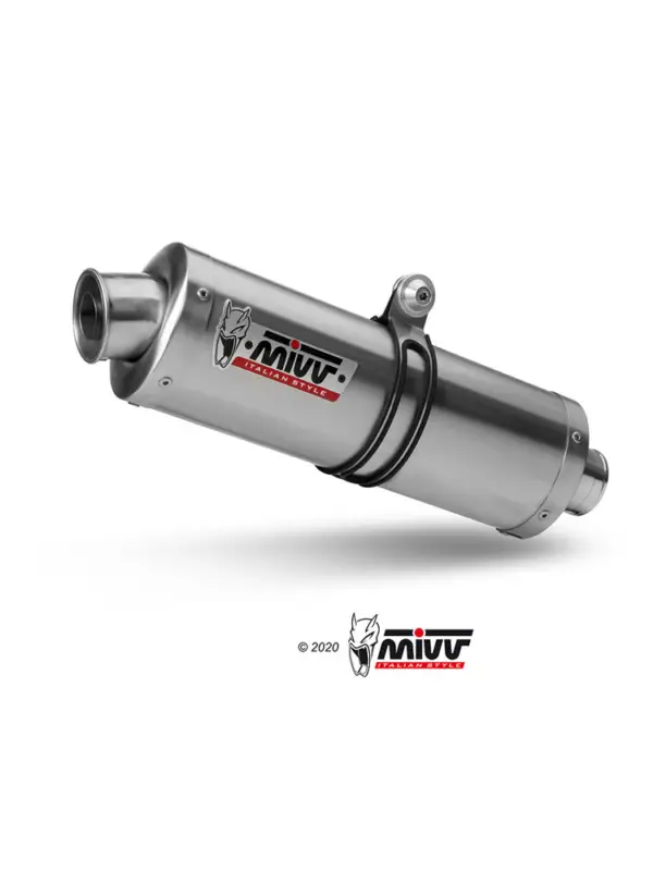 Cena promocyjna Tłumik motocyklowy Slip-On Line (Oval) MIVV do Suzuki GSF 1250 Bandit (07-16) / GSX 1250 FA (09-16) srebrny