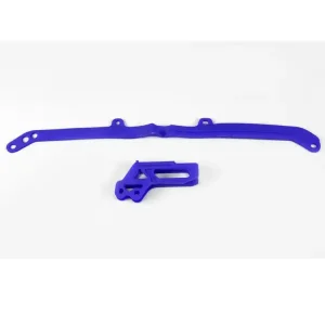 Komplet ślizg+prowadnica łańcucha UFO do Yamahy YZ 125/250 (15-), YZF/WRF 250/450 (07-08) niebieski Tani