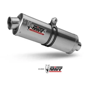 Kup online Tłumiki motocyklowe Slip-On Line (Oval) MIVV do Yamaha XT 660 R / X (04-16) srebrne