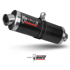 Nowość Tłumiki motocyklowe Slip-On Line (Oval) MIVV do Yamaha TDM 900 (02-14) carbon