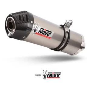 Darmowy zwrot Tłumik motocyklowy Slip-On Line (Oval) MIVV do Yamaha XT1200Z Super Tenere (10-20) titanium