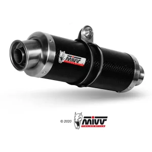 Ograniczona ilość Tłumik motocyklowy Slip-On (GP) MIVV do Suzuki GSF 650 Bandit (05-06) carbon