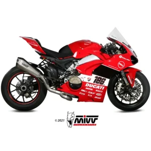 Ograniczona ilość Pełny układ wydechowy (Delta Race) MIVV do Ducati Panigale V4 (18-22) titanium