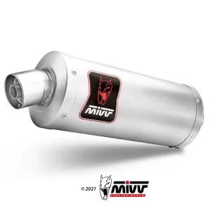 Tłumik motocyklowy Slip-On (Dakar) MIVV do Husqvarna Norden 901 (22-) srebrny Ostatnie sztuki