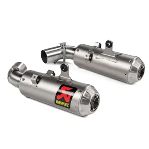 Tłumiki motocyklowe Slip-On Line Akrapović Ducati Hypermotard 950/ SP (19-24) [titanium] Wybór klientów
