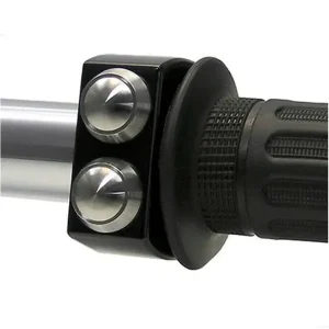 Przycisk do sterownika / kontrolera Motogadget mo-Switch Plain 2 czarno-srebrny [średnica kierownicy: 22 mm] Ograniczona ilość
