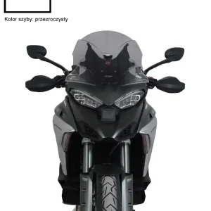 Szyba motocyklowa MRA Touring windshield "TM" Ducati Multistrada V4/ Pikes Peak (21-24) przezroczysta Ostatnie sztuki