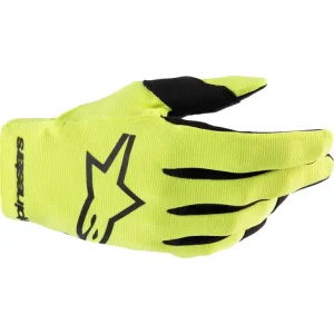 Rękawice cross Alpinestars MX Radar żółte Łatwy zwrot