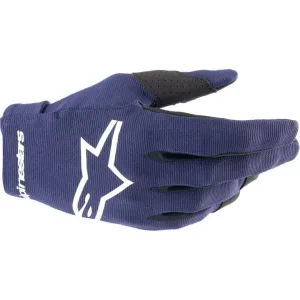 Rękawice cross Alpinestars MX Radar niebiesko-białe Wysoka jakość