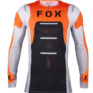 Kup online Bluza enduro Fox Flexair Magnetic czarno-biało-pomarańczowa