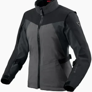 Niska cena Kurtka motocyklowa damska tekstylna REV’IT! Lamina GTX szaro-czarna