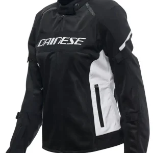 Łatwy zwrot Kurtka motocyklowa damska tekstylna Dainese Air Frame 3 Tex czarno-biała