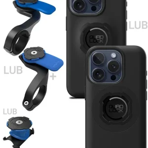 Zestaw rowerowy: etui na telefon iPhone 15 Pro + mocowanie Quad Lock Do wyczerpania zapasów