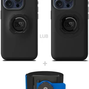 Wyprzedaż Zestaw do biegania: etui na telefon iPhone 15 Pro + opaska sportowa Quad Lock
