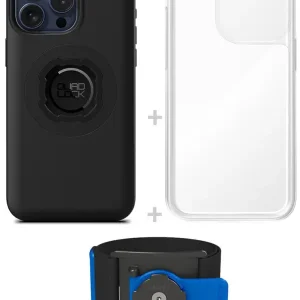 Rabat Zestaw do biegania: etui MAG na telefon iPhone 15 Pro Max (magnetyczne) + wodoodporny pokrowiec MAG + opaska sportowa Quad Lock