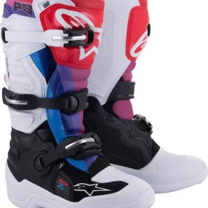 Buty enduro dziecięce Alpinestars MX Tech 7S czarno-biało-czerwone Promocja