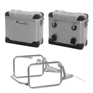 Hit cenowy Zestaw: kufry boczne z anodowanego aluminium srebrne "And-S" Zega Pro + stelaże Touratech do BMW R 1300 GS (23-) (31+31L)