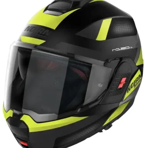 Kask szczękowy Nolan N120-1 Subway N-Com czarno-żółty matowy Premium
