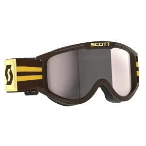 Gogle motocyklowe Scott 89X Era brązowe ze srebrną, lustrzaną szybą Wysoka jakość