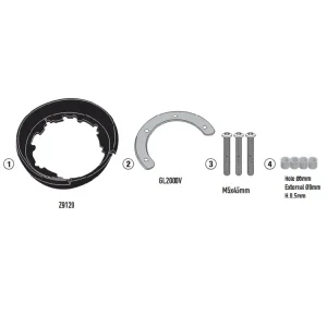 Popularny Mocowanie do tankbagów Kappa Tanklock BMW R 1300 GS (23-)/ Adventure (25-)/ R 1300 RT (26-)