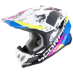 Kask enduro Scorpion VX-22 Air CX biało-czarno-niebieski Szybka dostawa