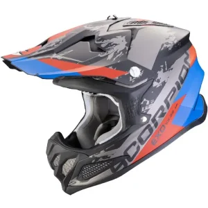 Kask enduro Scorpion VX-22 Air CX czarno-niebiesko-czerwony matowy Wyjątkowa oferta