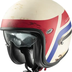 Bestseller Kask otwarty Premier Vintage K8 BM biało-czerwono-niebieski matowy