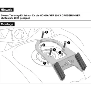 Tankring Basic Hepco&Becker Honda VFR 800 X Crossrunner (15-20) Tani