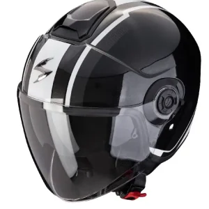 Oferta limitowana Kask otwarty Scorpion Exo-City II Vel czarno-biały