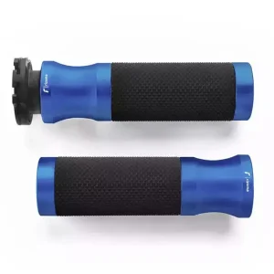 Manetki motocyklowe Rizoma Sport (Ø 22 mm) czarno-niebieskie Łatwy zwrot