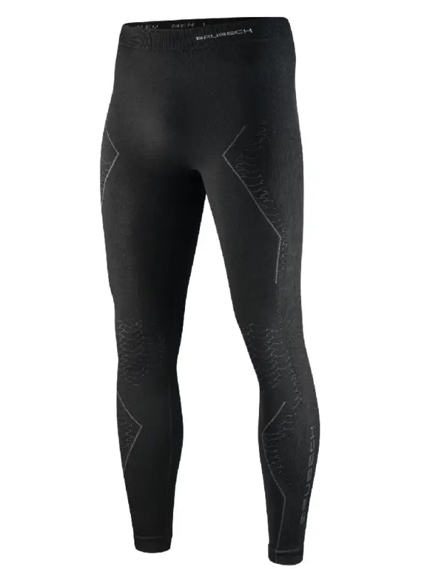 Legginsy termoaktywne Brubeck Extreme Merino czarne Ostatnie sztuki