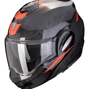 Okazja Kask szczękowy Scorpion Exo-Tech Evo Carbon Rover czarno-czerwony