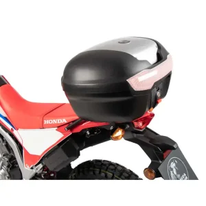 Zestaw: kufer centralny Journey 40 + stelaż Hepco&Becker Honda CRF 300 L (21-) czarno-srebrny Bestseller