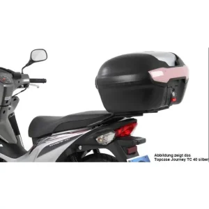 Taniej Zestaw: kufer centralny Journey 40 + stelaż Hepco&Becker Honda Wave 110i (12-16) czarno-srebrny