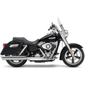 Hit cenowy Tłumik motocyklowy Cobra 4" Slip-On do modeli Harley Davidson Dyna Switchback (12-16)