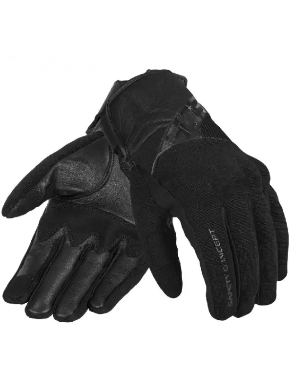 Rękawice motocyklowe krótkie Seca X-Stretch II czarne Popularny