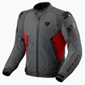 Zamów dziś Kurtka motocyklowa tekstylna REV’IT! Control Air H2O szaro-czerwona