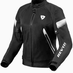 Kurtka motocyklowa damska tekstylna REV’IT! Control Air H2O czarno-biała Zamów dziś