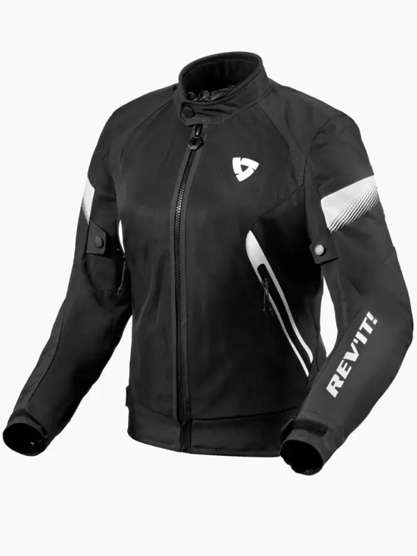 Kurtka motocyklowa damska tekstylna REV’IT! Control Air H2O czarno-biała Zamów dziś