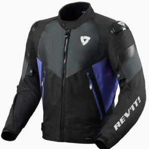 Popularny Kurtka motocyklowa tekstylna REV’IT! Control H2O czarno-niebieska