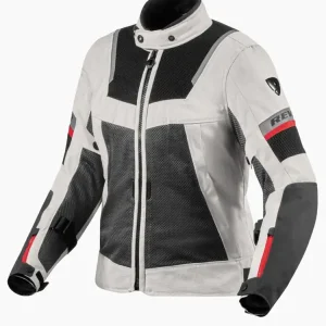 Oferta limitowana Kurtka motocyklowa damska tekstylna REV’IT! Tornado 4 H2O srebrno-czarna