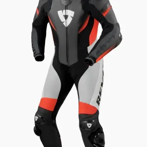 Kombinezon motocyklowy jednoczęściowy REV’IT! Control czarno-fluo czerwony Bezpieczne zakupy