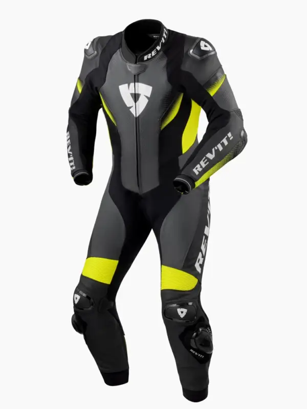 Super okazja Kombinezon motocyklowy jednoczęściowy REV’IT! Control czarno-fluo żółty