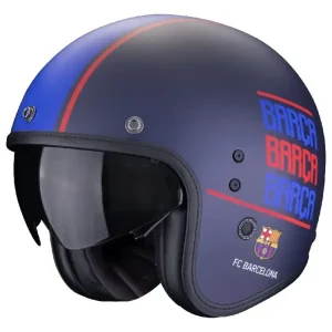 Do wyczerpania zapasów Kask otwarty Scorpion Belfast Evo FC Barcelona niebieski