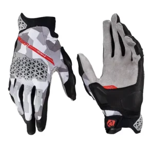 Rękawice motocyklowe krótkie Leatt ADV X-Flow 7.5 biało-czarno-szare Popularny
