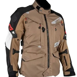 Obniżka ceny Kurtka motocyklowa tekstylna Leatt ADV MultiTour 7.5 brązowo-czarno-biała